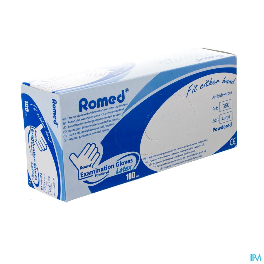 Handschoen Latex Onderzoek Large 100 Pontos Handschoen Latex Onderzoek Large 100 Pontos