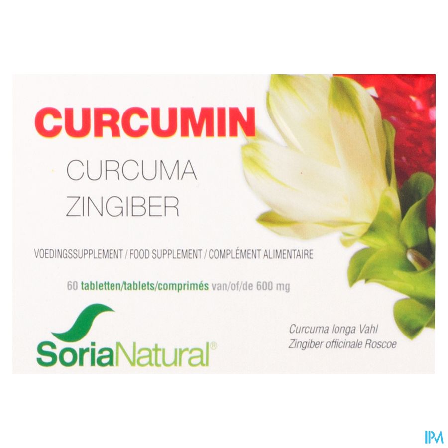 Soria Curcumin Tabl 60x600mg 6299 Soria Curcumin Tabl 60x600mg 6299