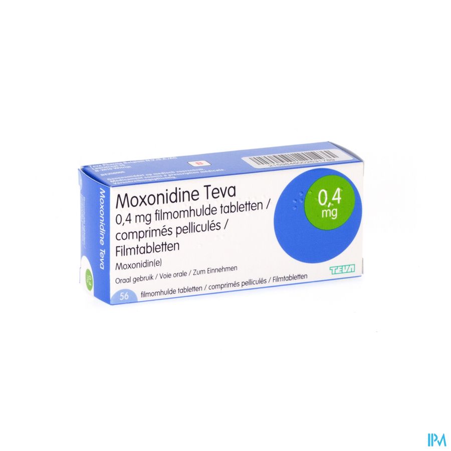 Moxonidine Teva Comp 56 X 0,4mg 3