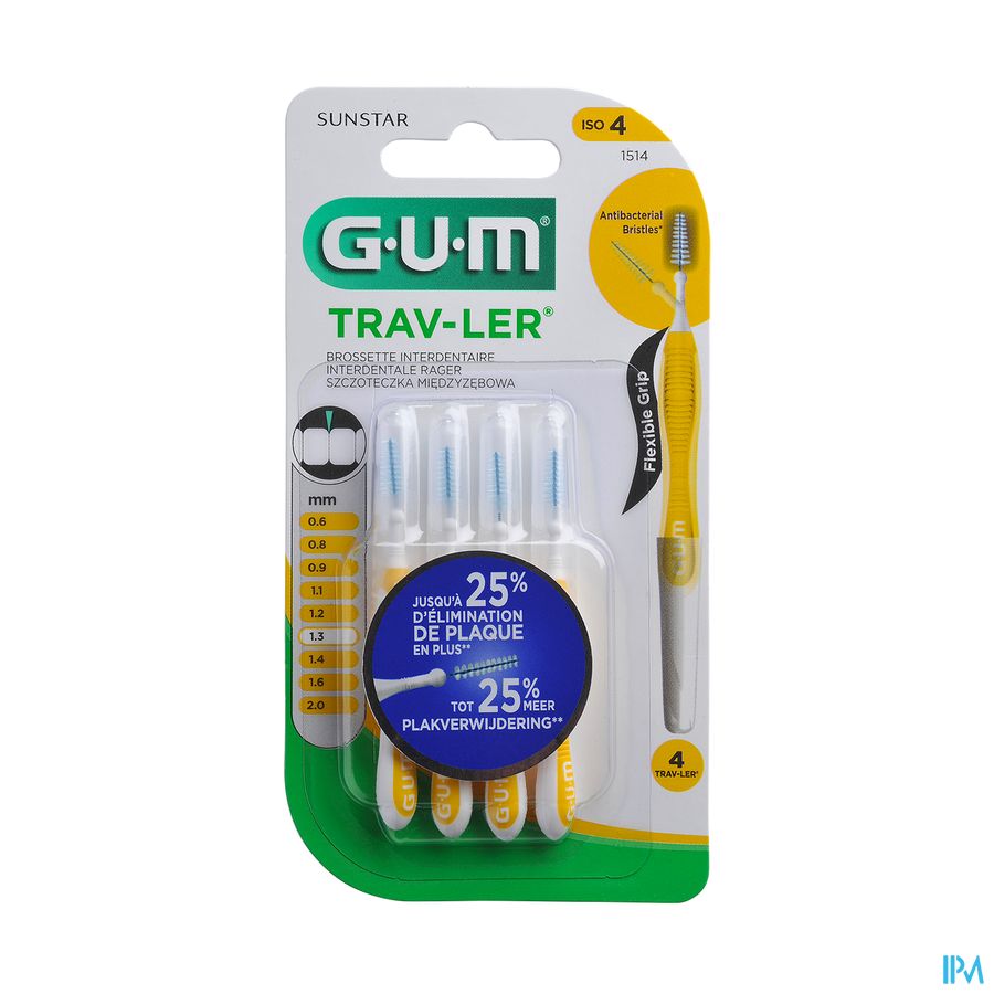 Gum Proxabrush Travel Tap Xfine 4 1514 Gum Proxabrush Travel Tap Xfine 4 1514