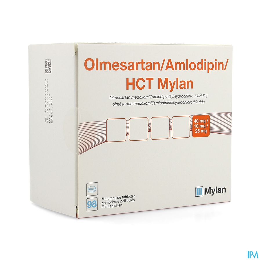 Olmesartan/amlodip/hct Viatris 40/10/25 Filmtabl98 Olmesartan/amlodip/hct Viatris 40/10/25 Filmtabl98
