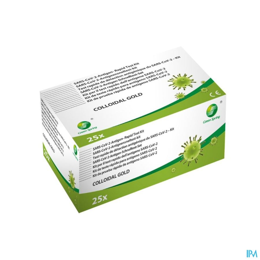 Green Spring Sars-cov-2 Antigen Rapid Test Kit 25 Green Spring Sars-cov-2 Antigen Rapid Test Kit 25