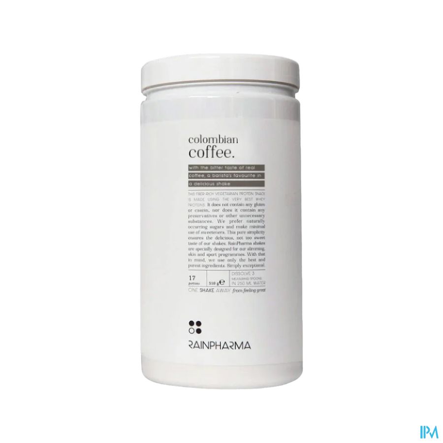 Rainpharma Shake Stevia Colombian Coffee 510g