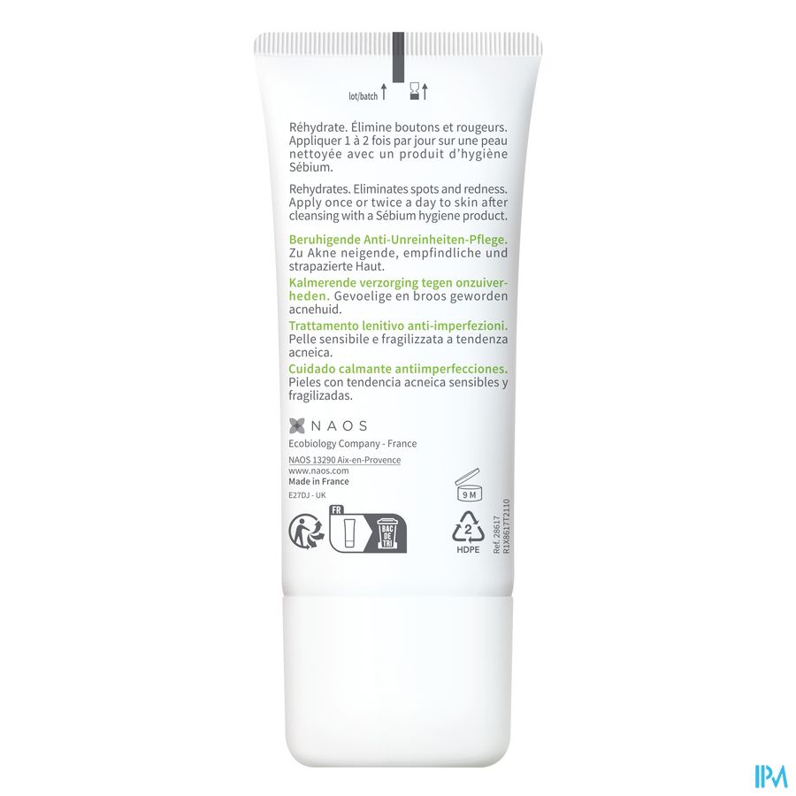 Bioderma Sebium Sensitive Soin Ap Pur Tube 30ml 4