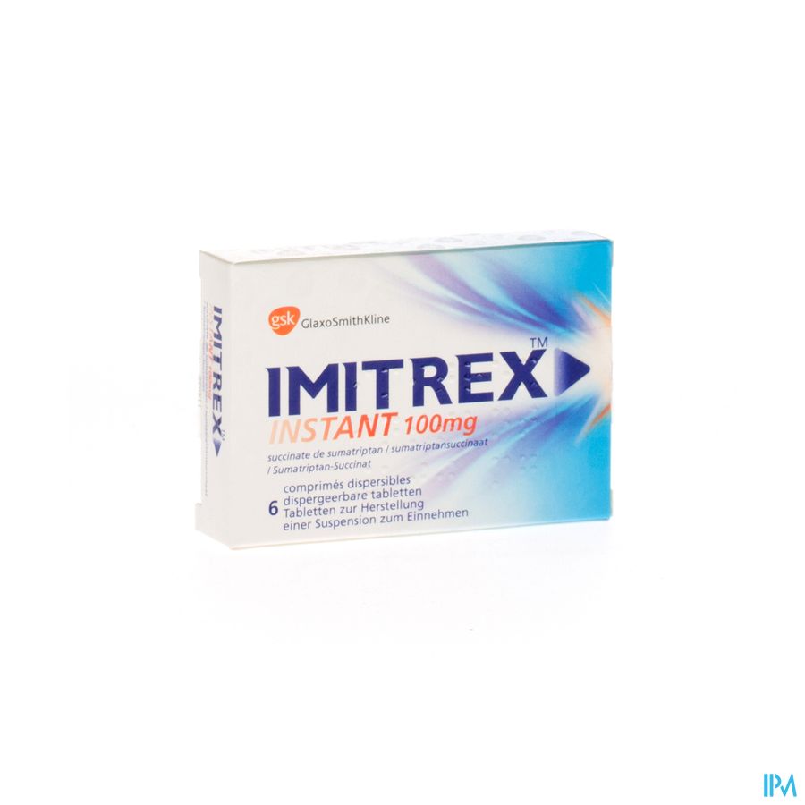 Imitrex Instant Tabl Disp. 6 X 100mg Imitrex Instant Tabl Disp. 6 X 100mg
