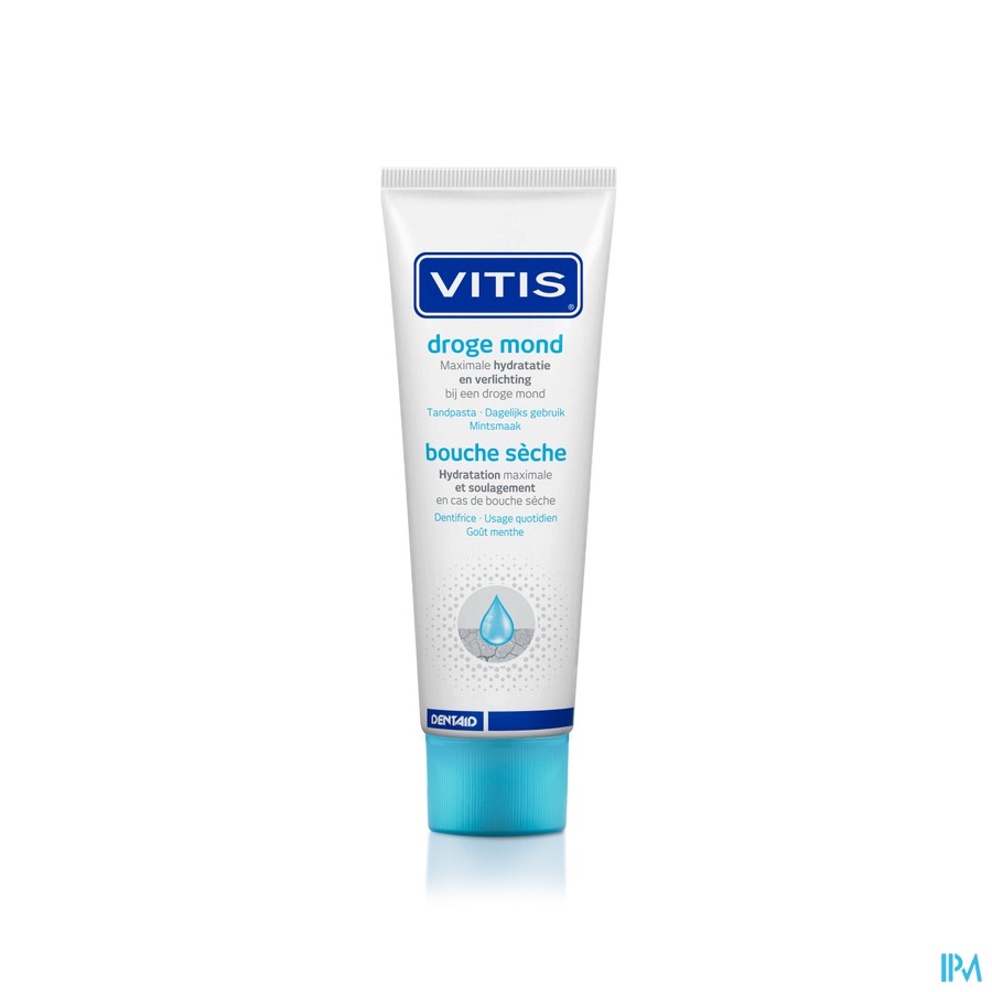 Vitis Droge Mond Tandpasta 75ml