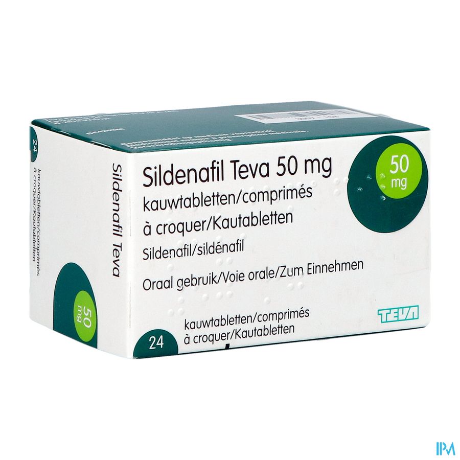 Sildenafil Teva 50mg Kauwtabletten 24x 50mg Sildenafil Teva 50mg Kauwtabletten 24x 50mg