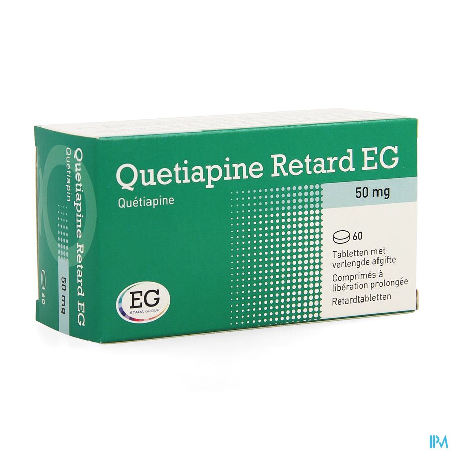 Quetiapine Retard EG 50Mg Verl.Afgifte Tabl  60 Quetiapine Retard EG 50Mg Verl.Afgifte Tabl  60