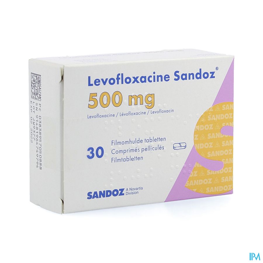 Levofloxacine Sandoz Comp 30 X 500mg Levofloxacine Sandoz Comp 30 X 500mg