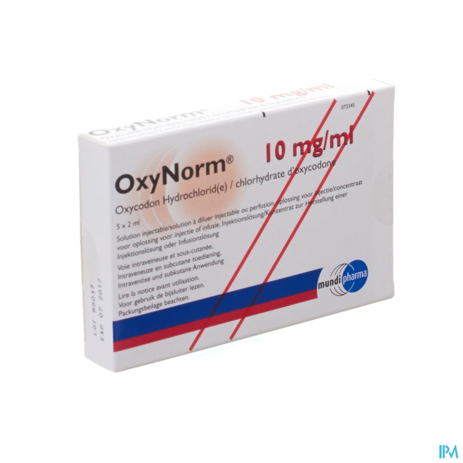 Oxynorm 10mg/ml Sol Inj 5 Amp X 2ml Oxynorm 10mg/ml Sol Inj 5 Amp X 2ml