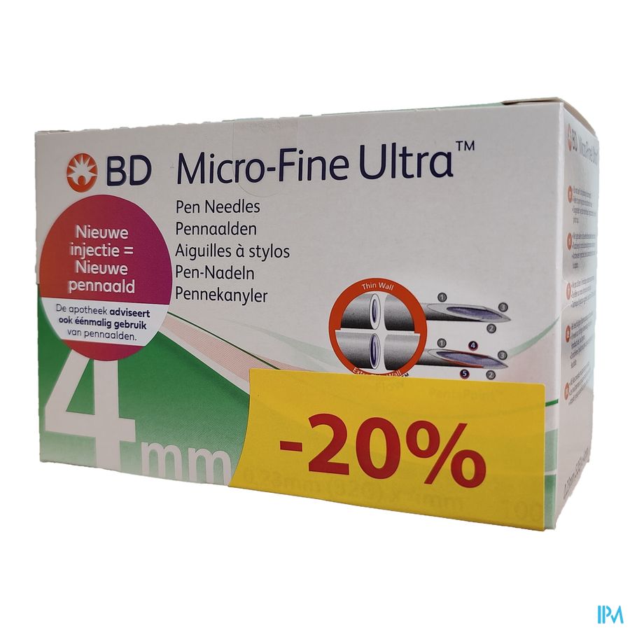 Bd Microfine Ultra Pennaalden 4mm 32g Promo Bd Microfine Ultra Pennaalden 4mm 32g Promo