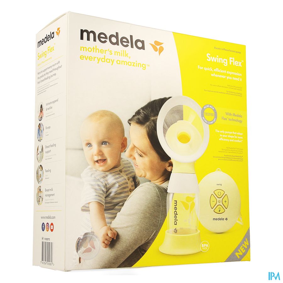 MEDELA BORSTKOLF SWING FLEX ELEKT 1 ST