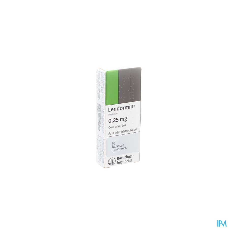 Lendormin 0,250mg Impexeco Tabl 30 Pip Lendormin 0,250mg Impexeco Tabl 30 Pip