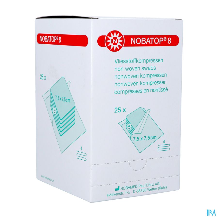 Nobatop 8 N/woven Ster/5 7,5cmx 7,5cm 25 9300112 Nobatop 8 N/woven Ster/5 7,5cmx 7,5cm 25 9300112