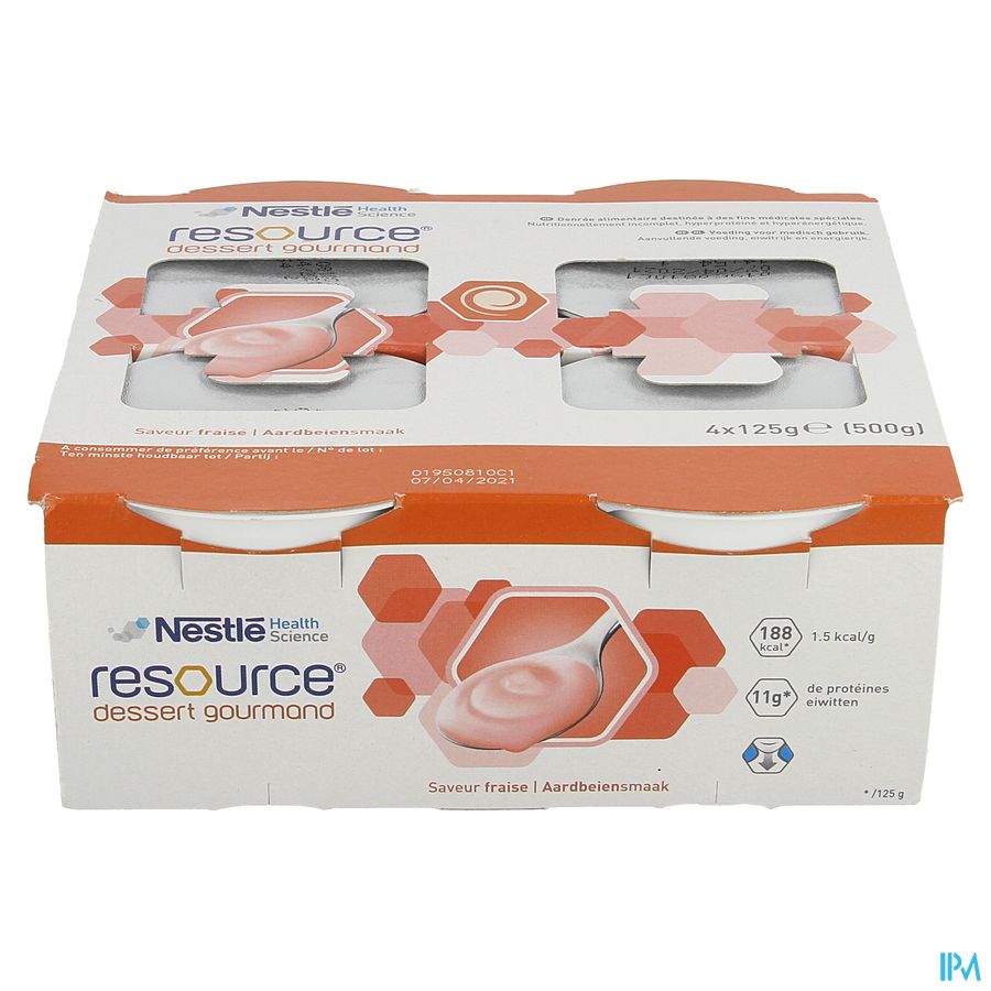 Resource Dessert Gourmand Fraise 4x125g 12311130 3