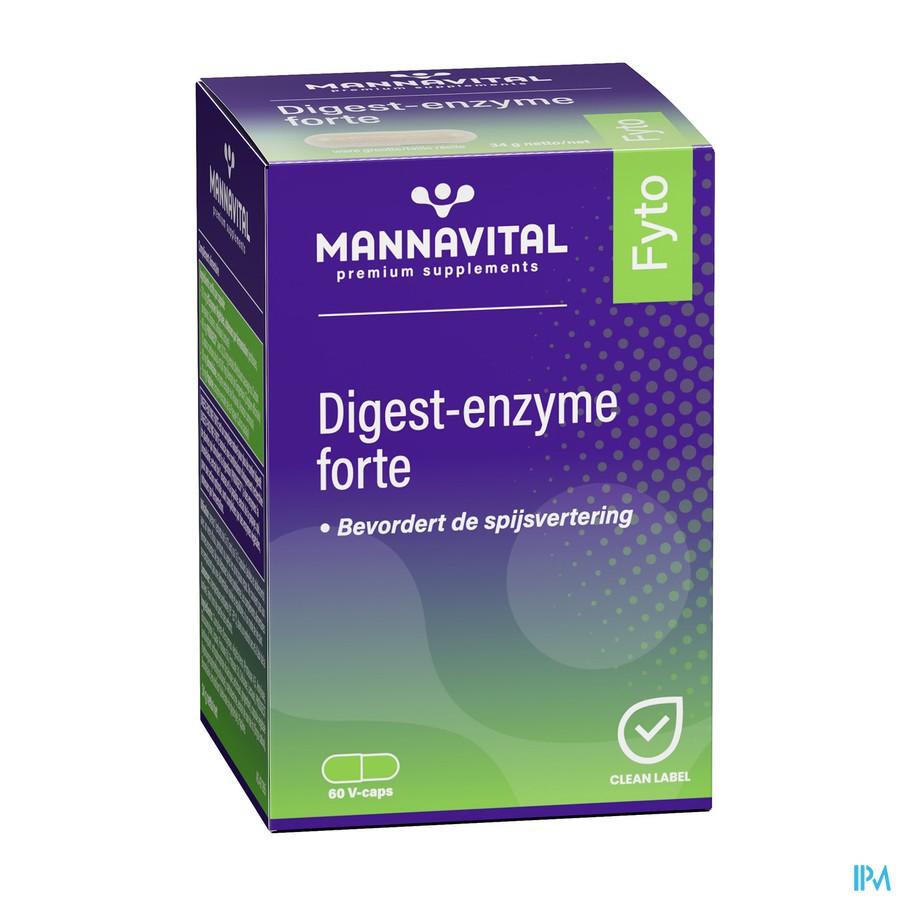 Mannavital Digest Enzyme Forte V-caps 60