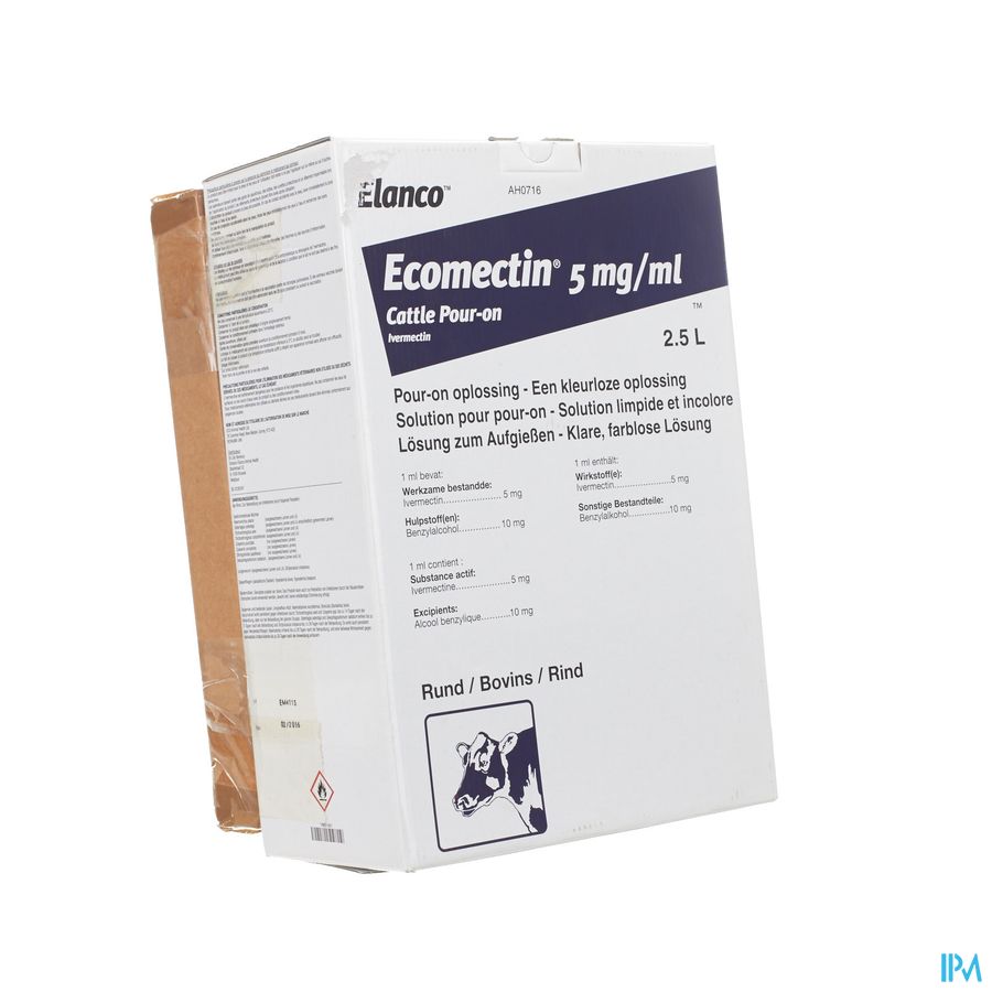 Ecomectin Cattle Pour-on 1 X 2,5l Ecomectin Cattle Pour-on 1 X 2,5l