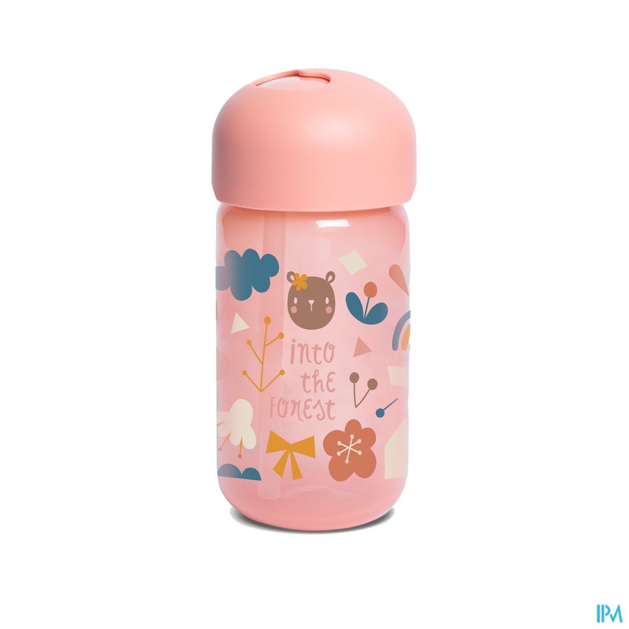 Suavinex Feeding Forest Beker Rietje Roze 3