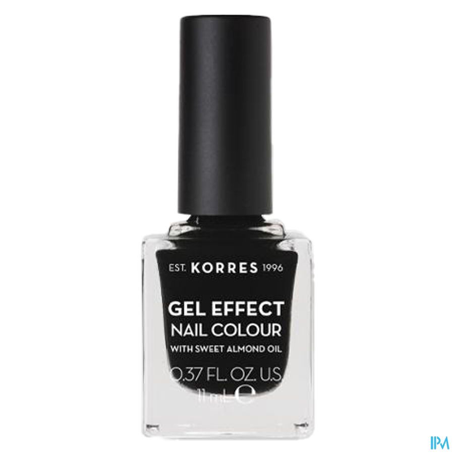 Korres Km Gel Effect Nail 100 Black 11ml 2