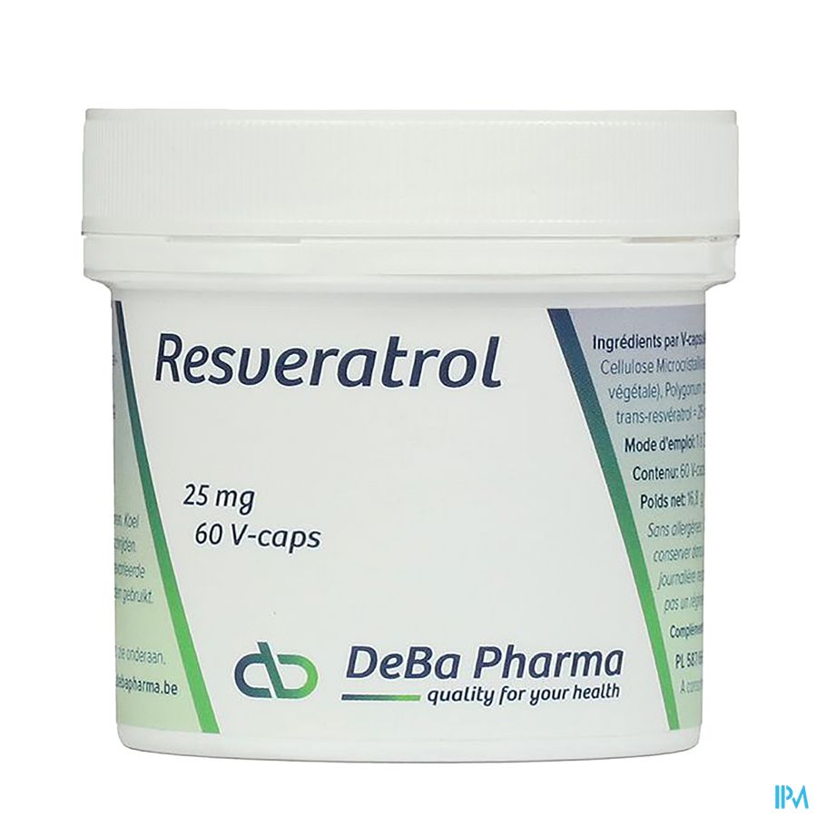 Resveratrol Caps 60x25mg Deba Resveratrol Caps 60x25mg Deba