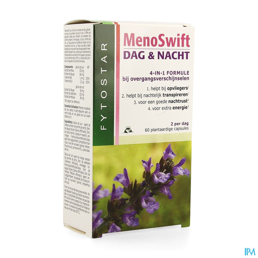 Fytostar Meno-swift Dag&nacht Caps 60 Fytostar Meno-swift Dag&nacht Caps 60