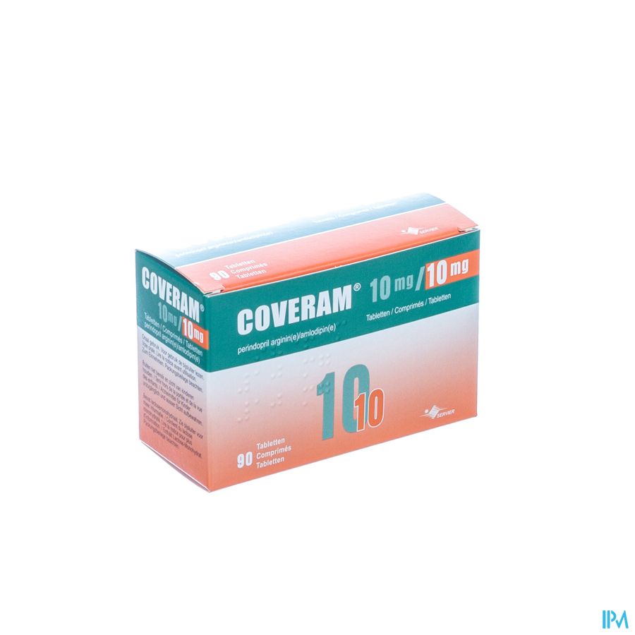 Coveram 10mg/10mg Impexeco Comp 90 Pip