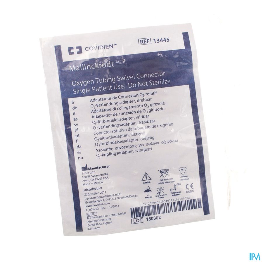 Connecteur Swivel A Tuyau Oxygene Henrotech 1