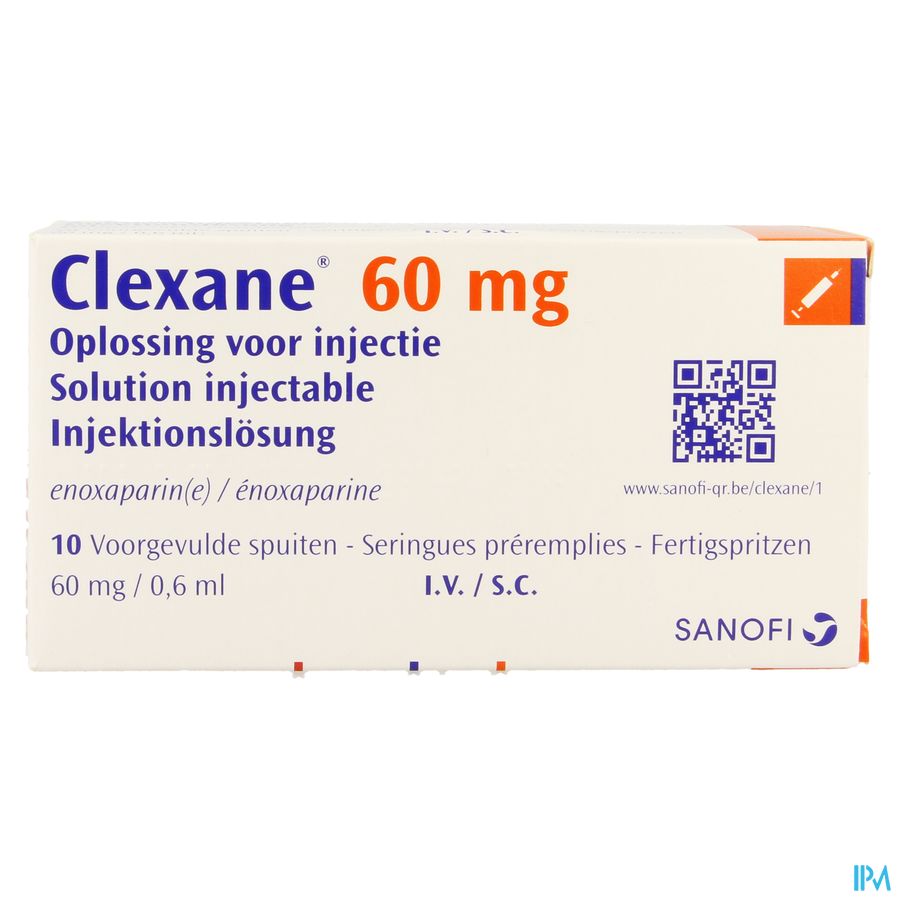 Clexane Spuit Inj 10 X 60mg/0,6ml 1