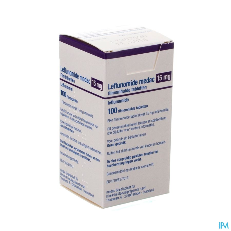 Leflunomide Medac 100 Tabl 15mg