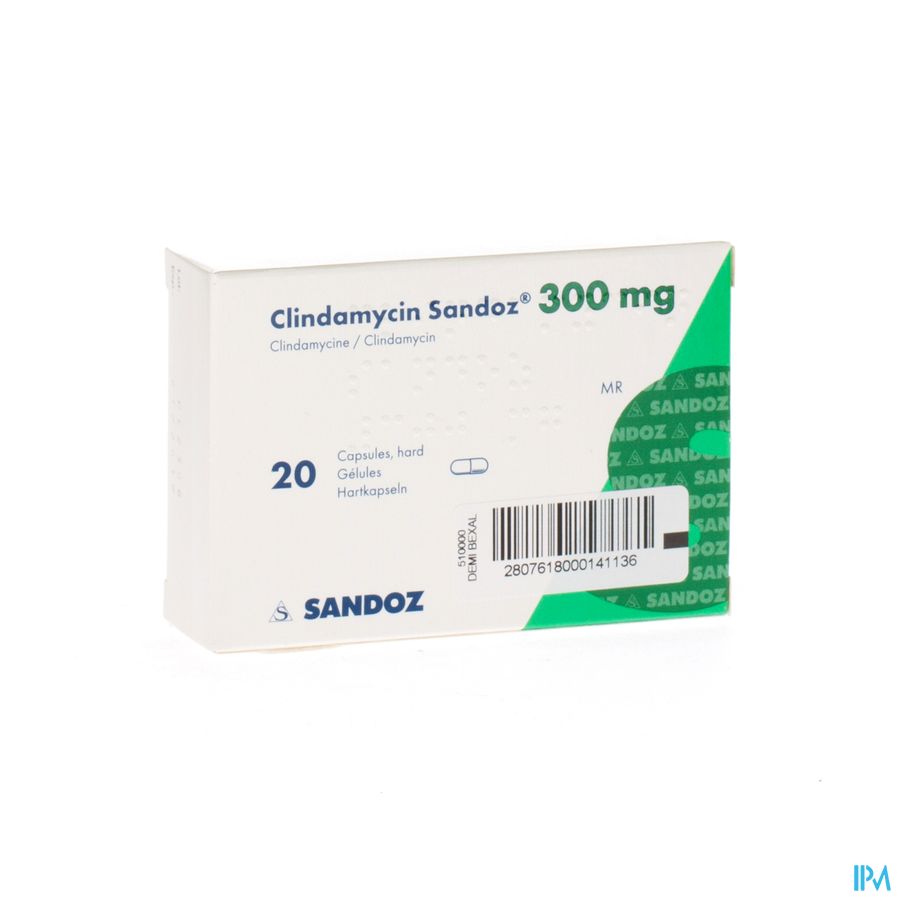 Clindamycin Sandoz Harde Caps 20x300mg 2