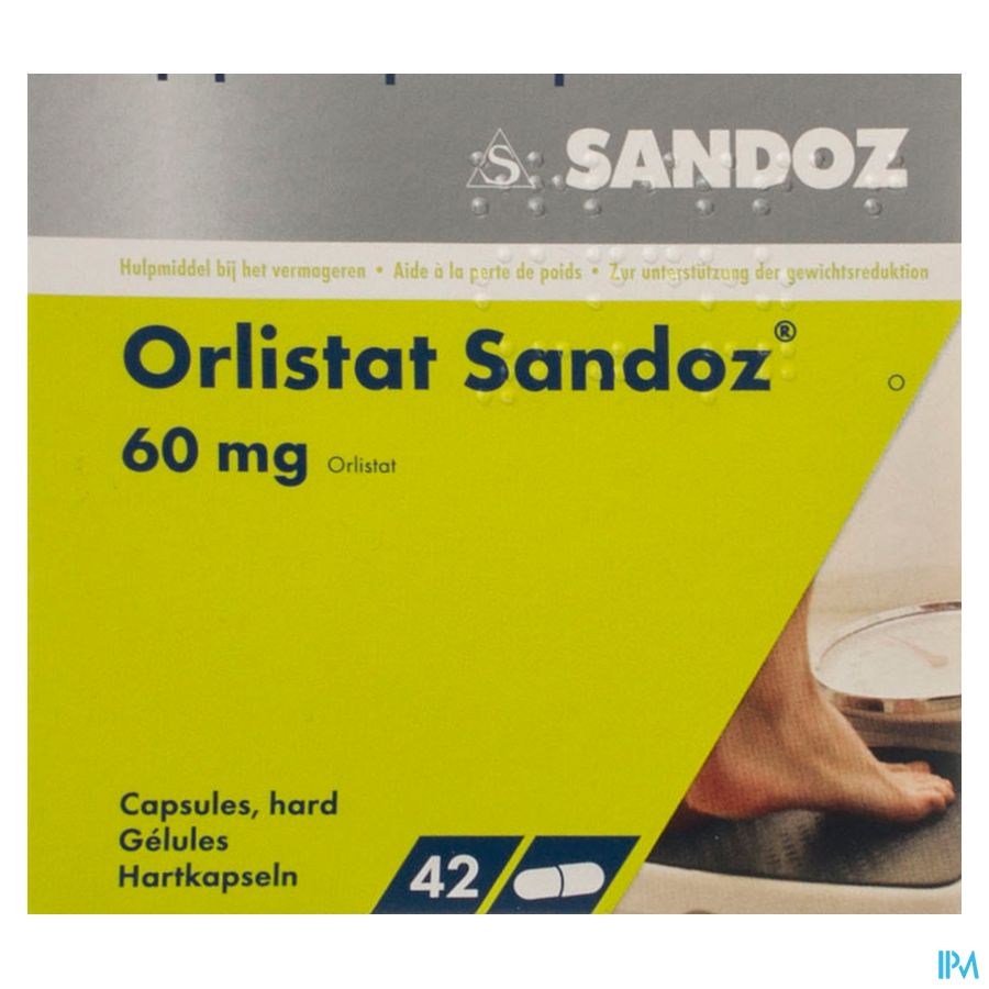 Orlistat Sandoz Harde Caps 42 X 60mg 5