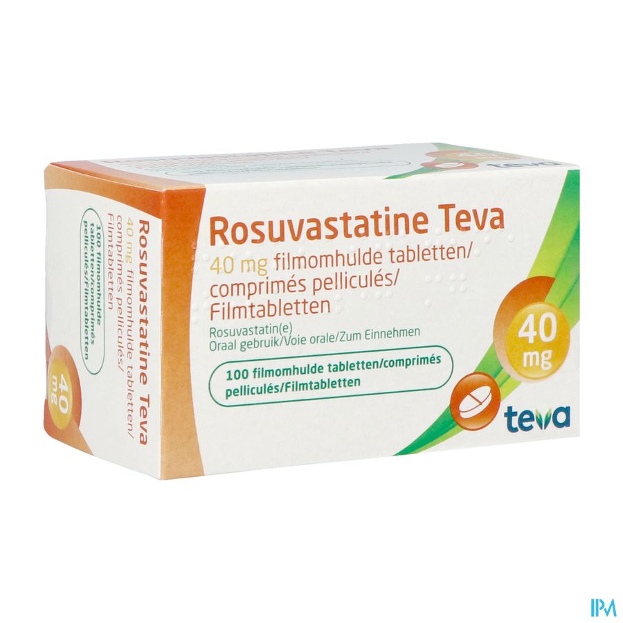 Rosuvastatine Teva 40mg Filmomh Tabl 100 Rosuvastatine Teva 40mg Filmomh Tabl 100