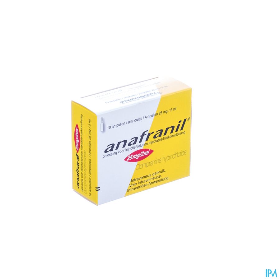 Anafranil Amp Inj 10 X 25mg/2ml