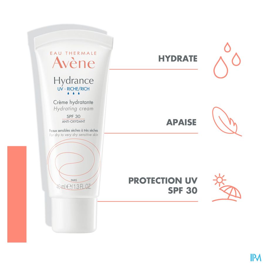 Avene Hydrance Uv Riche Creme Hydratante 40ml 13