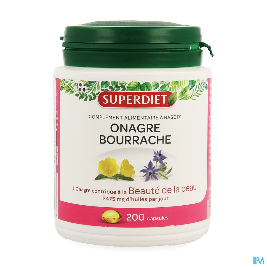 Superdiet Onagre Bourrache Caps 200 2