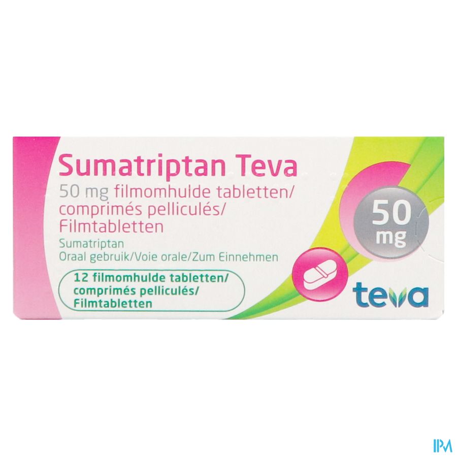 Sumatriptan Teva 50mg Filmomh Tabl 12 X 50mg 1
