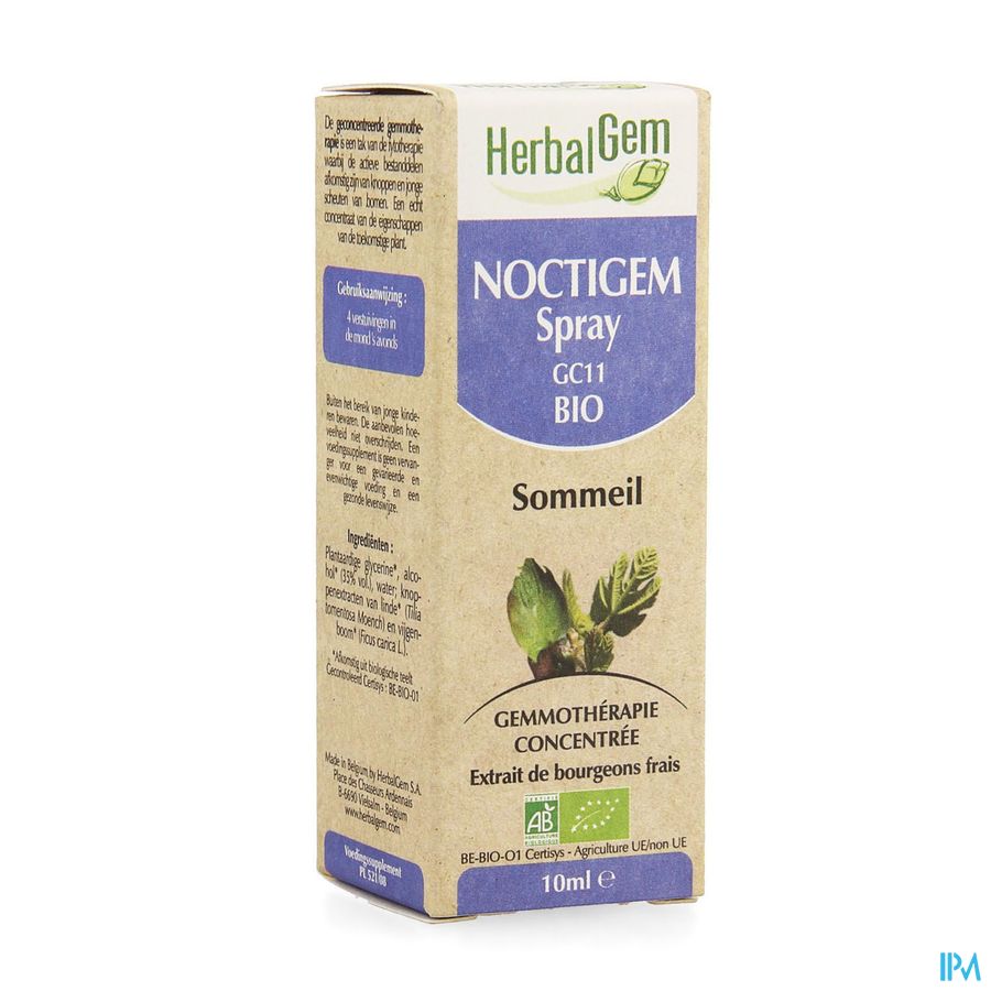 Herbalgem Noctigem Sommeil Spray Bio 10ml Herbalgem Noctigem Sommeil Spray Bio 10ml