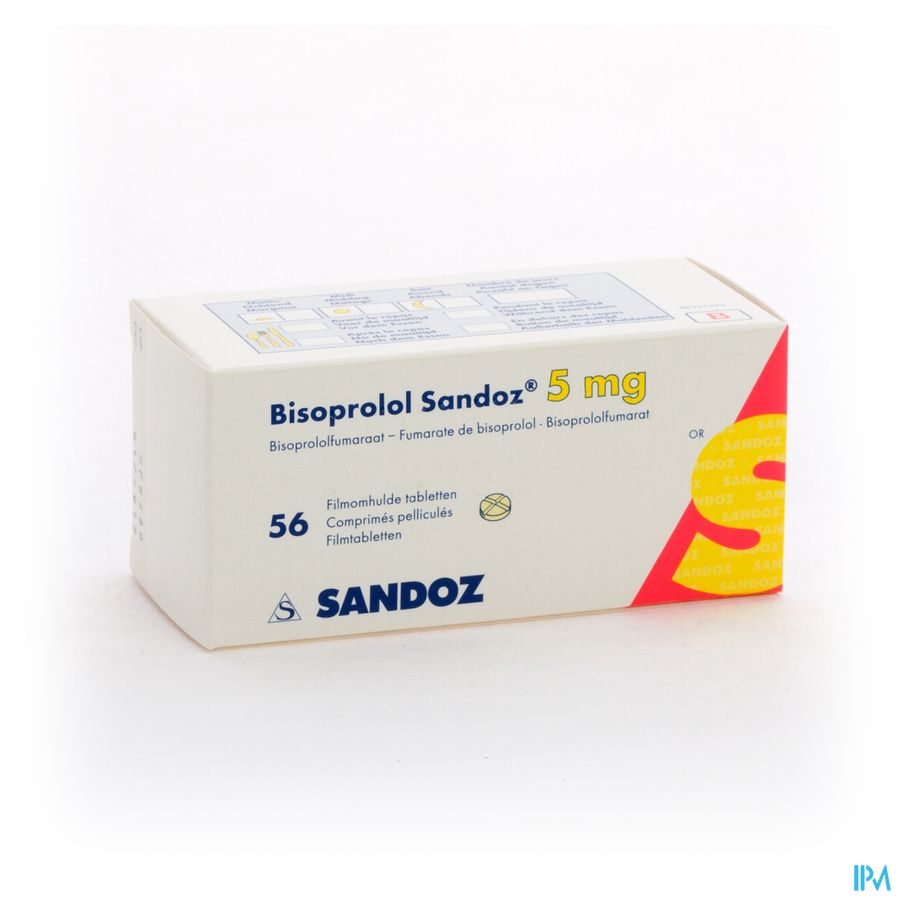Bisoprolol Sandoz 5mg Tabl 56 X 5mg Bisoprolol Sandoz 5mg Tabl 56 X 5mg