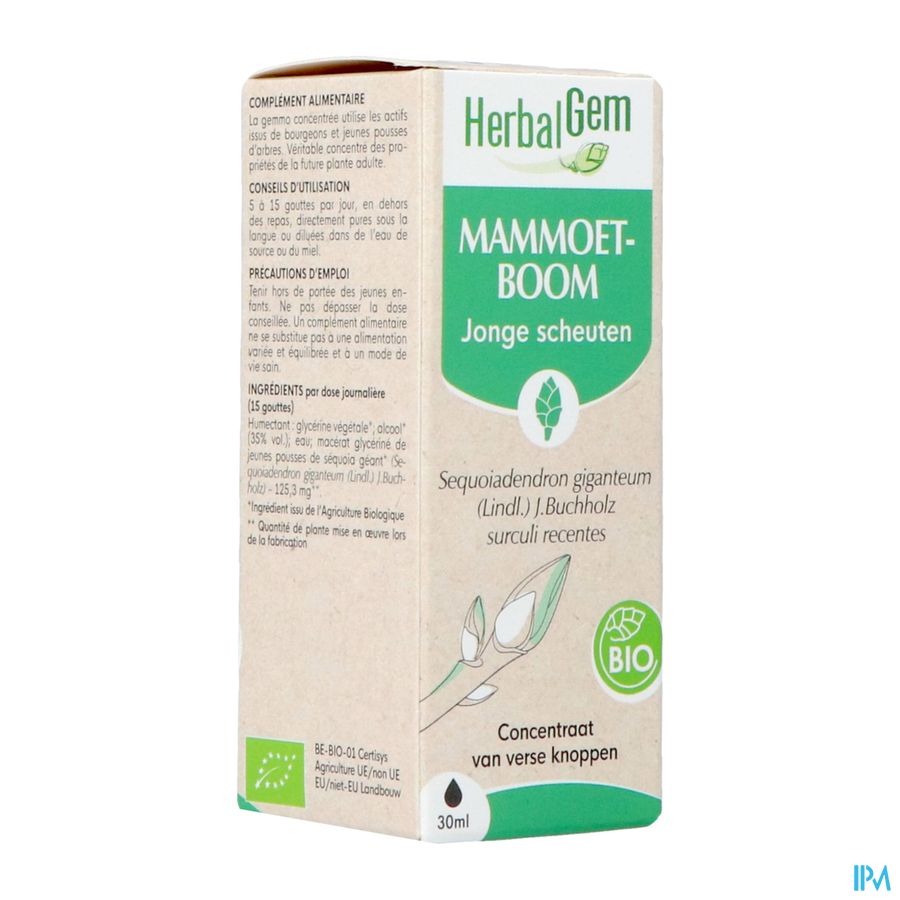 Herbalgem Mammoetboom Bio 30ml Herbalgem Mammoetboom Bio 30ml