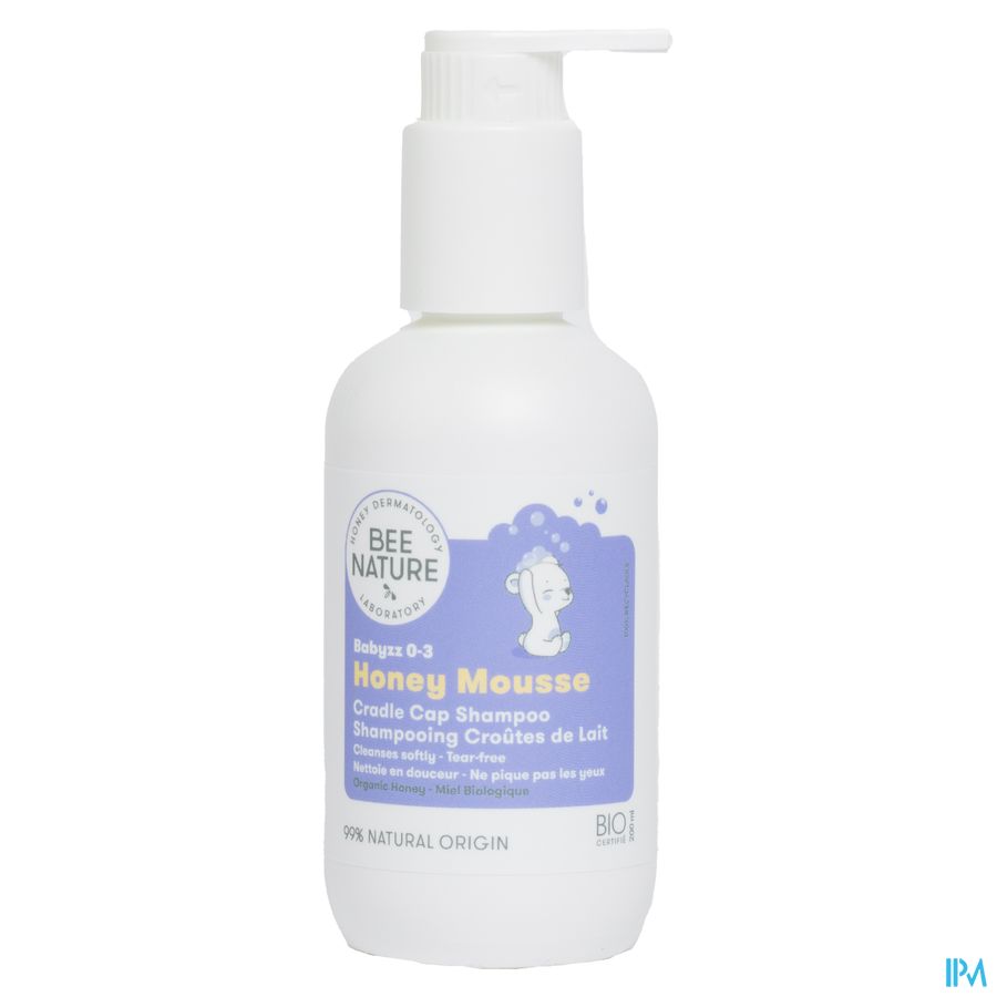 Bee Nature Babyzz Melkkorstjes Sh Honey Mous.200ml Bee Nature Babyzz Melkkorstjes Sh Honey Mous.200ml