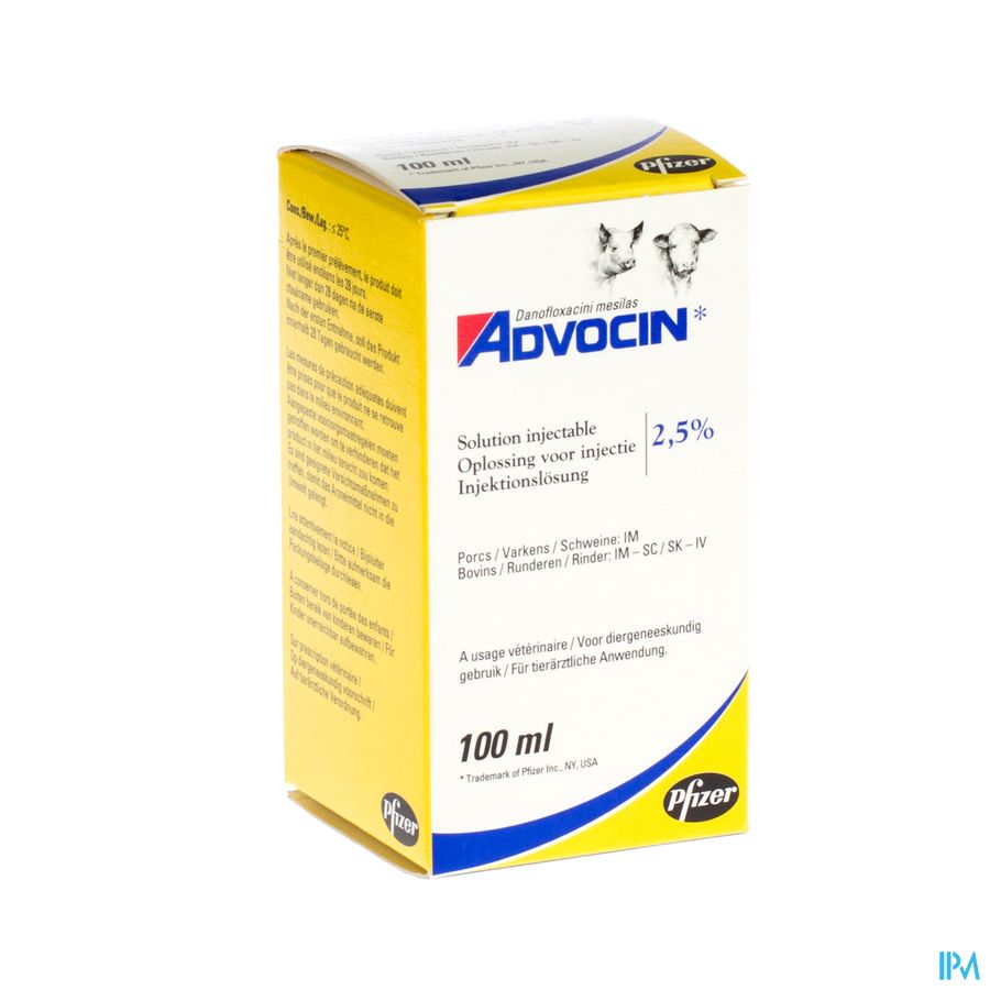 Advocin 180 Inspuitbare Oplossing 100ml