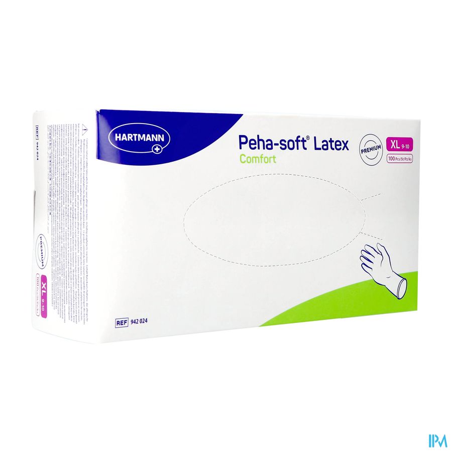 Peha Soft Gants Latex Comfort Xl 100 942024 Peha Soft Gants Latex Comfort Xl 100 942024