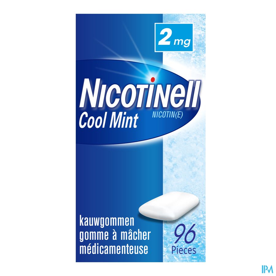 Nicotinell Cool Mint 2mg Kauwgom 96 Nicotinell Cool Mint 2mg Kauwgom 96