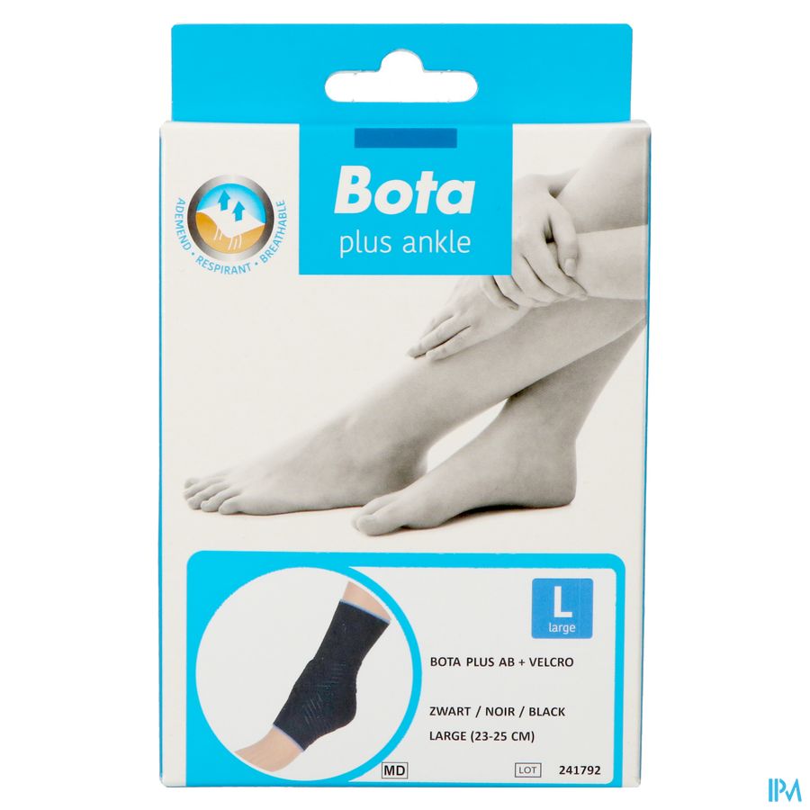 Bota Plus Chevillere+velcro Noir l 23-25cm 2