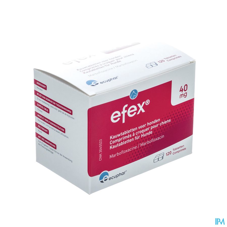Efex 40mg Kauwtabl. Hond 120 Efex 40mg Kauwtabl. Hond 120