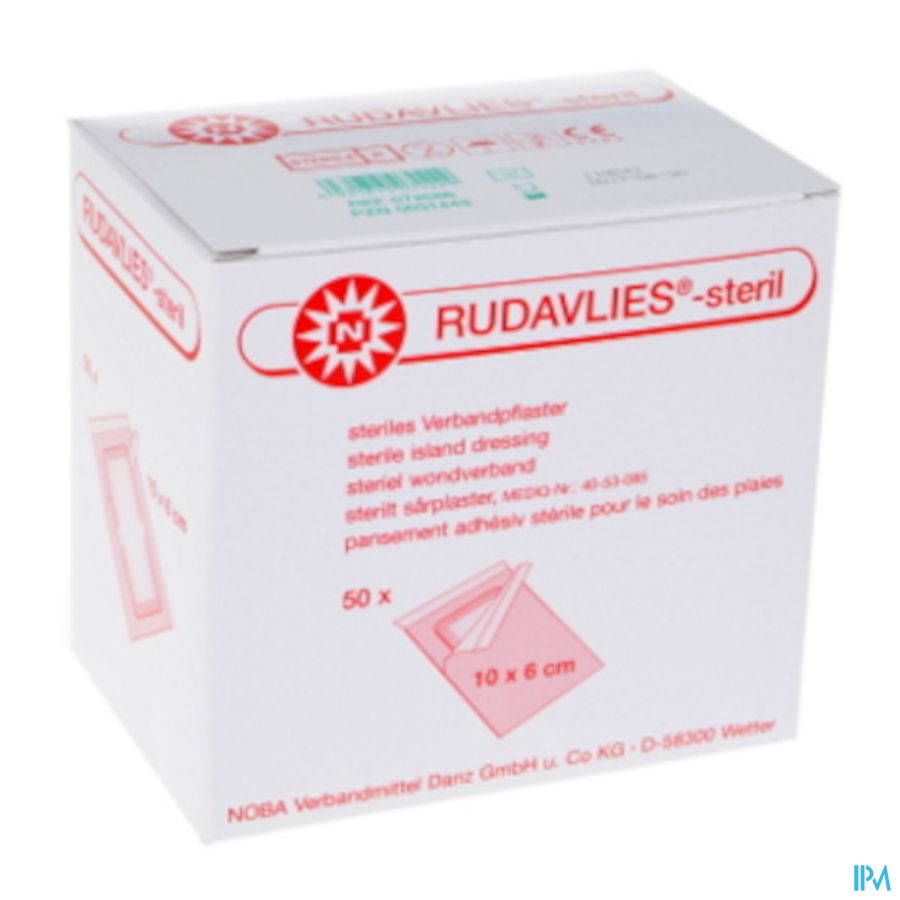 Noba Rudavlies Verb Steriel 6cmx 7cm 50 9280452 Noba Rudavlies Verb Steriel 6cmx 7cm 50 9280452
