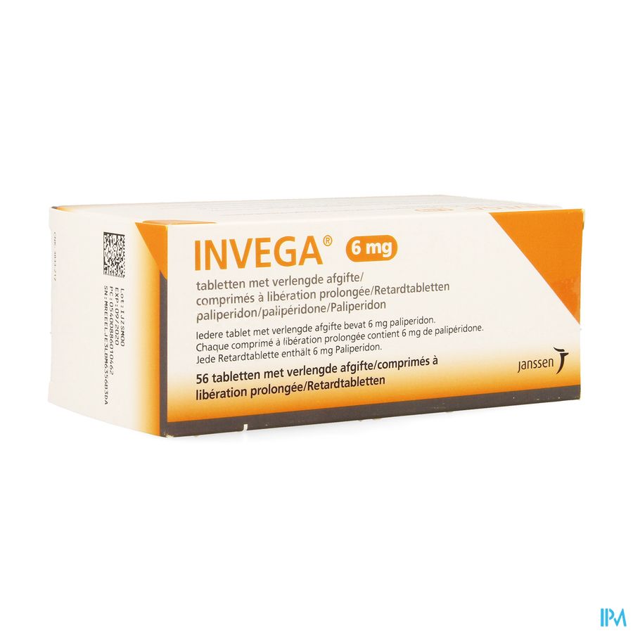 Invega 6mg Verl.afgifte Comp 56 X 6mg Pip Invega 6mg Verl.afgifte Comp 56 X 6mg Pip