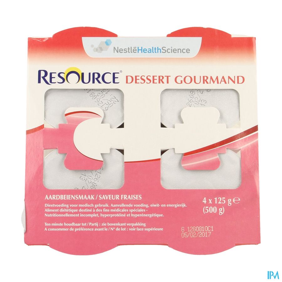 Resource Dessert Gourmand Fraise 4x125g 12311130 2