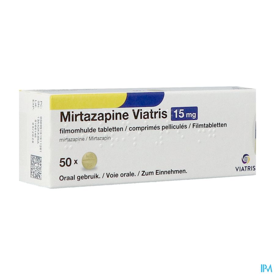 Mirtazapine Viatris 15mg Tabl 50 Mirtazapine Viatris 15mg Tabl 50
