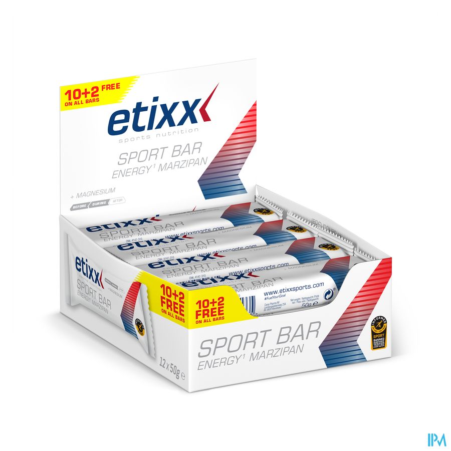 Etixx Energy Marzipan Sport Bar 12x50g 1